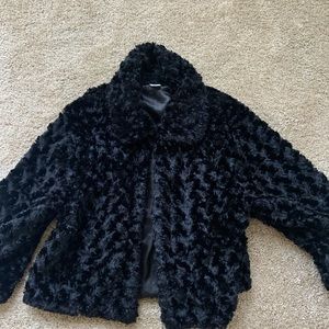Black soft short jacket